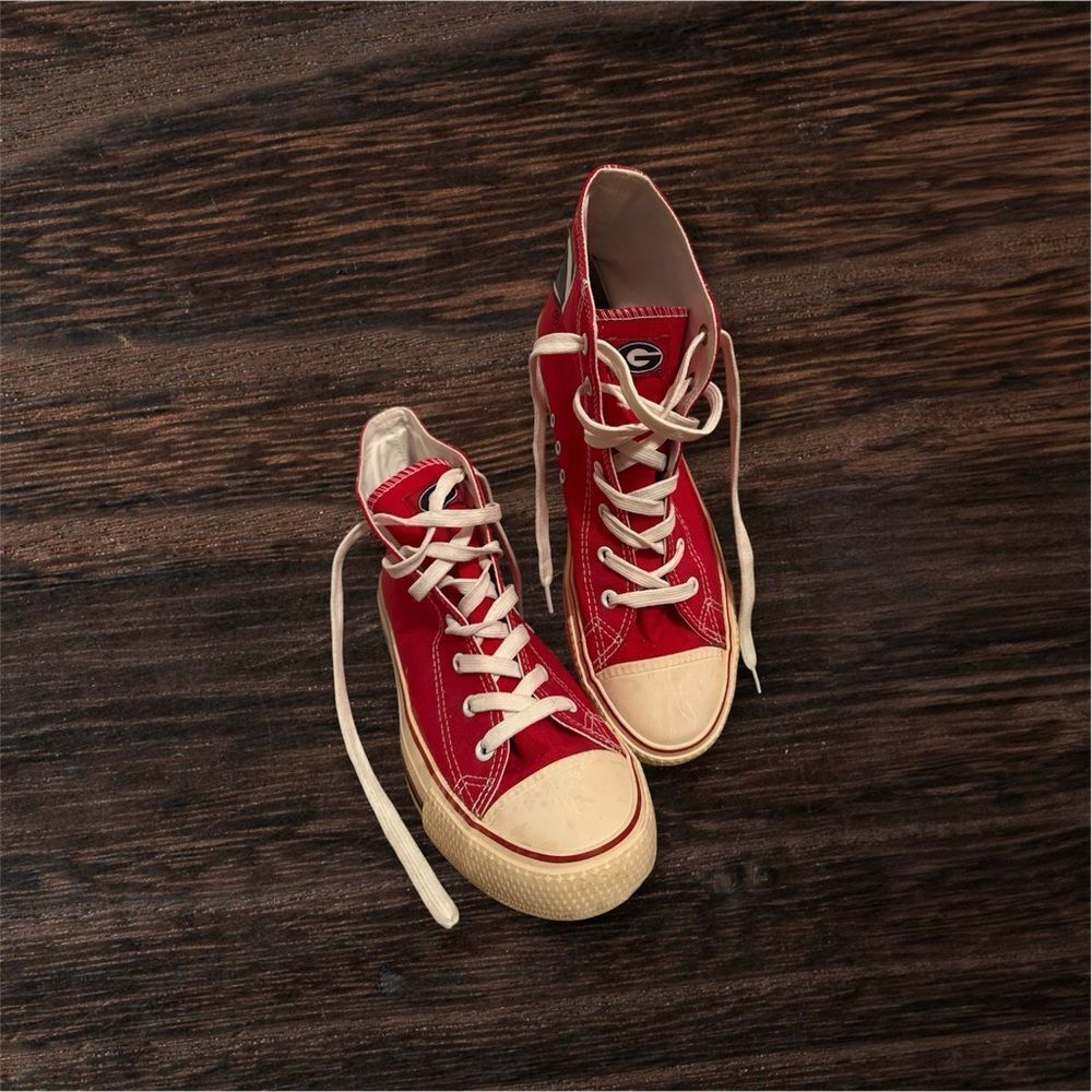 Vintage Forever Collectibles GA Red High-Top Sneakers - 9.5M/11W-Good Condition